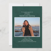 Faire-part Script de collage photo de remise de diplômes 4 Ve (Dos)