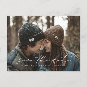 Faire-part Script décontracté Enregistrer la carte postale ph