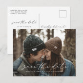 Faire-part Script décontracté Enregistrer la carte postale ph (Devant / Derrière)