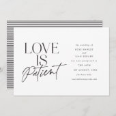 Faire-part Script Love Mariage reporté Modifier la date (Devant / Derrière)