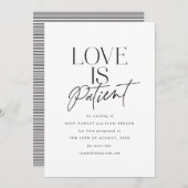 Faire-part Script Love Mariage reporté Modifier la date (Devant / Derrière)