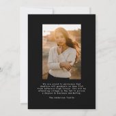 Faire-part Script manuscrit 2 - Diplôme photo (Dos)