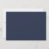 Faire-part Script manuscrit Marine Bleu Graduation (Dos)