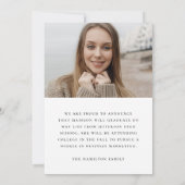 Faire-part Script manuscrit moderne 2 Diplôme photo (Dos)