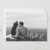 Faire-part Script manuscrit moderne 2 Merci photo (Devant)