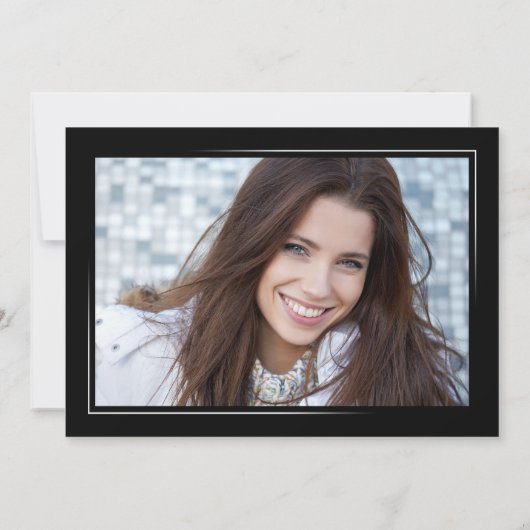 Faire-part Script manuscrit moderne Graduate 2 photo (Dos)