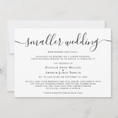 Faire-part Script Mariage réduit (Devant)