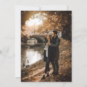 Faire-part Script Moderne 2 Mariage Photo Enregistrer Les Car (Dos)