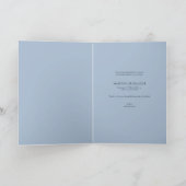 Faire-part Script moderne bébé garçon photo bleu (Intérieur)