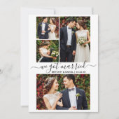 Faire-part Script moderne tendance 4 Photo Nous Nous Sommes M (Devant)