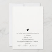 Faire-part Script simple noir et blanc 3 photo Graduation (Dos)