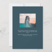 Faire-part Script tendance avec Arch Deux Diplôme Photo Anno (Dos)