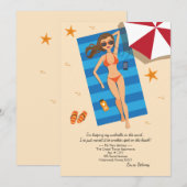 Faire-part Se prélasser au soleil Annonce de déménagement (Devant / Derrière)