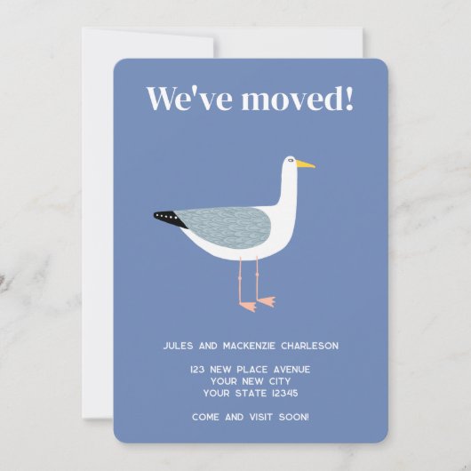 Faire-part Seagull Moving New Home (Devant)