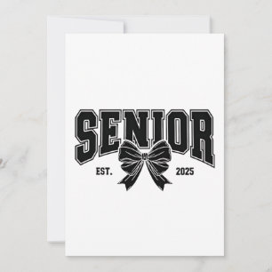 Faire-part Senior Est 2025 Graduation Student Vintage