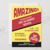 Faire-part SENSATIONNEL ! CHOQUANT ! Personnaliser du film Vi (Dos)