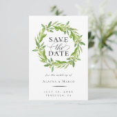 Faire-part Serre D'Olive Toscane Enregistrer La Date (Debout devant)