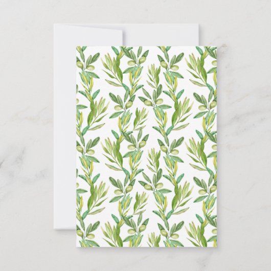 Faire-part Serre D'Olive Toscane Enregistrer La Date (Dos)