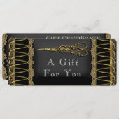 Faire-part Sheer Hazelhurst Scissor Salon Certificat cadeau (Devant / Derrière)