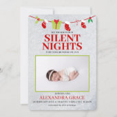 Faire-part Silent Nights Bundle Joie Photo Noël Naissance (Devant)