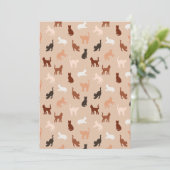 Faire-part Silhouette de chat (Debout devant)