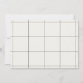 Faire-part Simple 3 photo noir blanc (Dos)