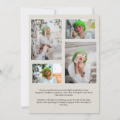 Faire-part Simple Arc clair Beige Photo Collage Graduation (Dos)