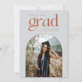 Faire-part Simple Arch Photo Lycée Graduation (Devant)