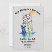 Faire-part Simple Avis de Changement d'Adresse à l'Intention (Devant)