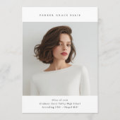 Faire-part Simple Classy Graduation Announcement Class 2026 (Devant)