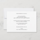 Faire-part simple de déplacement de photo familial (Dos)