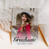 Faire-part simple de graduation calligraphique