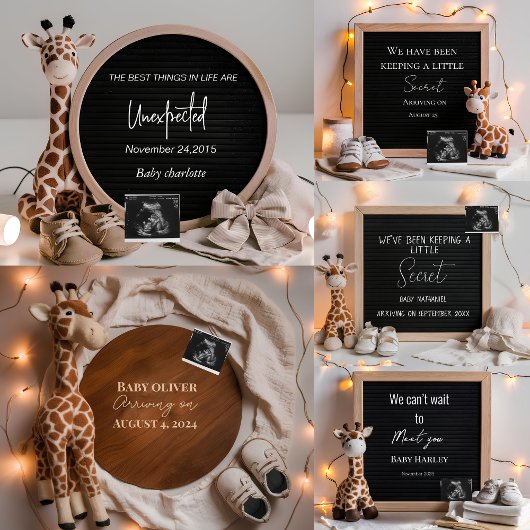 Faire-part simple de grossesse neurale numérique