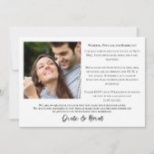 Faire-part Simple Deux Photos 2ème Mariage Tout En Un Mariage (Dos)