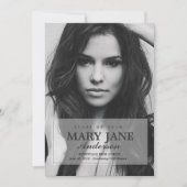 Faire-part simple d'obtention du diplôme | DIPLÔME (Devant)