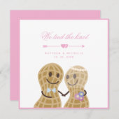 Faire-part Simple Élégant Nous Avons Lié Le Knot Mignonne Mar (Devant / Derrière)