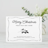 Faire-part Simple Elégant Verre Vacances Déménagement (Debout devant)