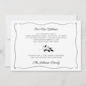 Faire-part Simple Elégant Verre Vacances Déménagement (Dos)