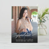 Faire-part Simple élégante superposition de script (Debout devant)