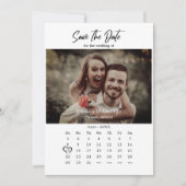 Faire-part Simple Enregistrer le Mariage de code QR du calend (Devant)