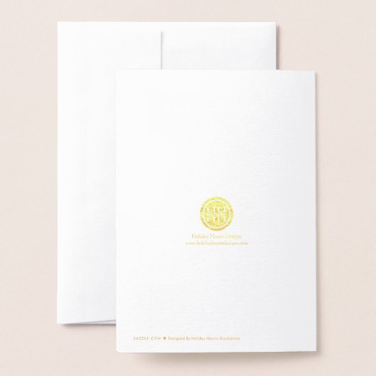 Faire-part simple et élégante (Derrière avec enveloppe)