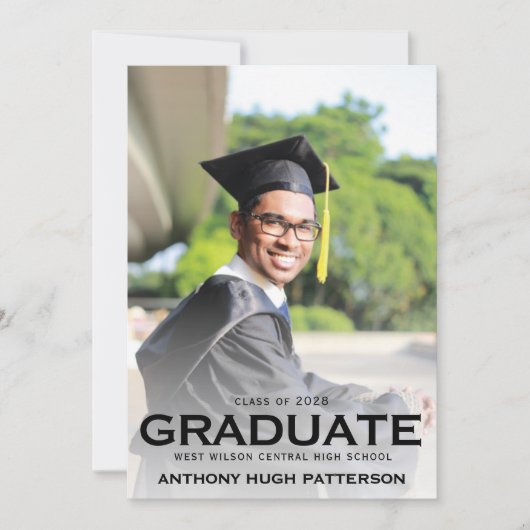 Faire-part simple et moderne (Devant)