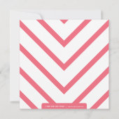 Faire-part simple et moderne - rose (Dos)