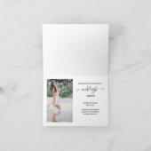 Faire-part Simple Modern 2 Photo Graduation (Intérieur)