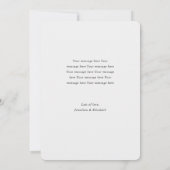 Faire-part Simple Modern Nous avons lié le noeud Elopement ph (Dos)