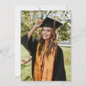 Faire-part Simple Modern Photo Graduation (Dos)