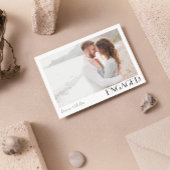 Faire-part Simple moderne 2 photo Script Engagement