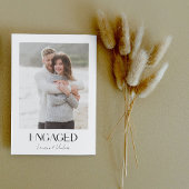 Faire-part Simple moderne 3 Photo Script Engagement