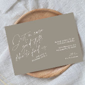 Faire-part Simple moderne et amusant Taupe Moving