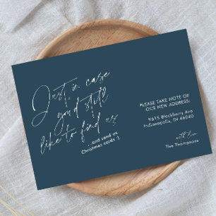 Faire-part Simple moderne Funny Blue Moving